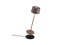 Lámpara de mesa LED Olivia Pro Corten, recargable y regulable ZAFFERANO