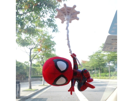 Muñeco GAATPOT Marvel Avengers Cartoon Anime Spiderman Pvc Action Figure Model Toy Shaking Head Doll Car Goods Automotive Interior With 3M Glue