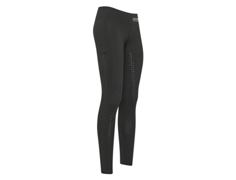 Leggings de Mujer para Equitación EASY RIDER Mallas Full Grip Lana Negro (42)