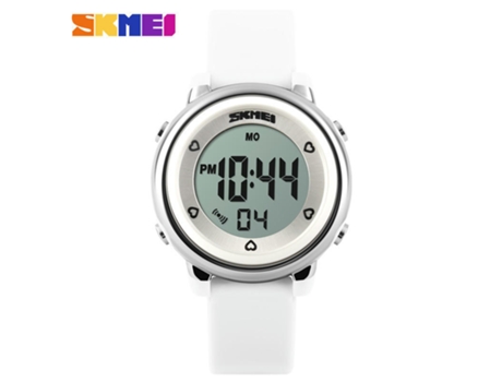 Relojes Infantiles Digitales para Niñas,Reloj De Pulsera para Relojes Deportivos Multifuncionales Impermeables-Blanco LUUCOZK