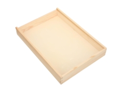 Caja De Madera Para Muestras De 32x23x4,5 Cm Con Tapa Transparente.