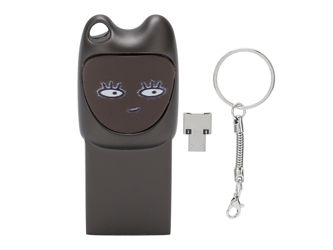 Pendrive Usb 2.0 64gb Para Android Móvil Ordenador Con Adaptador Memoria Flash Gris