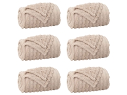 Mantitas De Sofá 6 Uds Beige 240 X 220 Cm Lana
