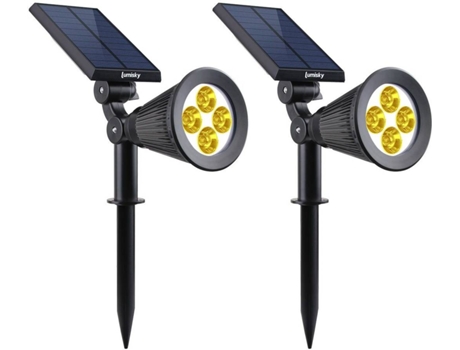 Foco solar LUMI JARDIN Spiky Warm (2W - PVC)