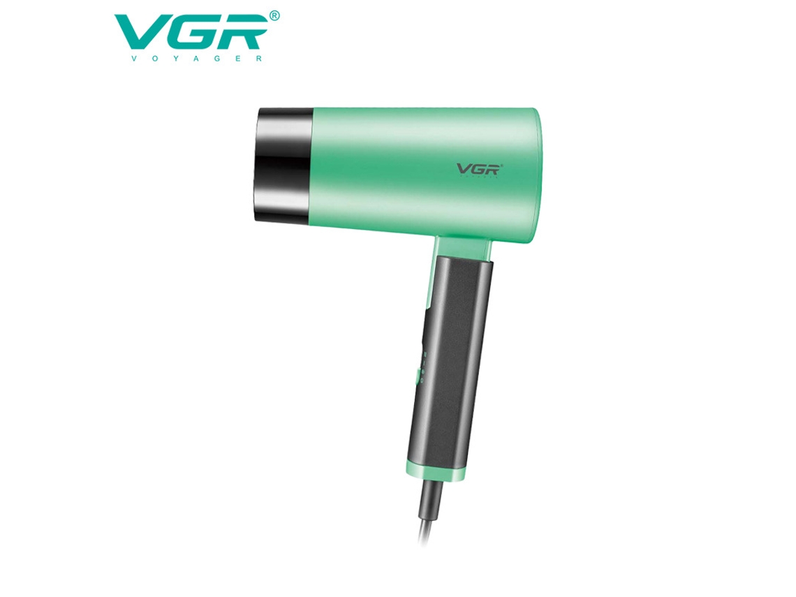 (verde) Secador De Pelo Plegable Bajo Ruido Hotel Residencia Estudiantil Frío Y Caliente Viento Soplador De Viento