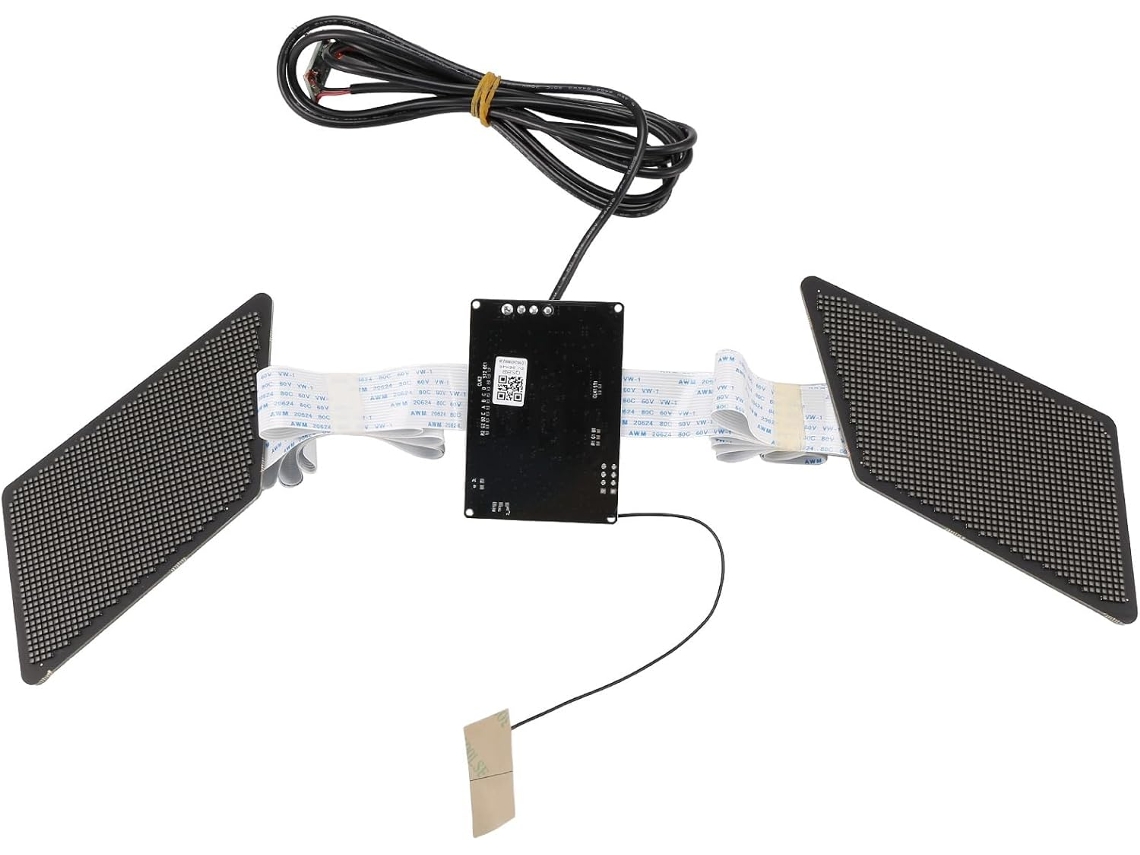 Pantalla Para Automóvil Con Ojos Led Programables Rgb Animados Mediante Aplicación Inteligente