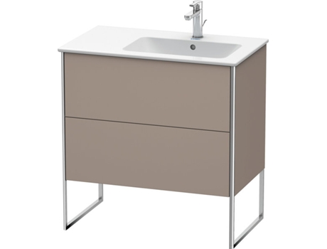 DURAVIT XSquare Vanity unit vertical 81.0 x 47.8 cm, 2 cajones, para lavabo ME de Starck 234683, bol a la derecha