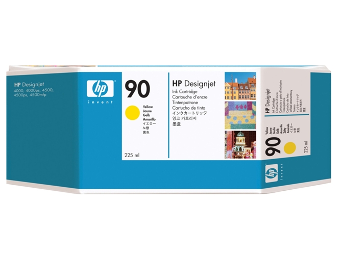 Cartucho de Tinta Original HP 90 Amarillo
