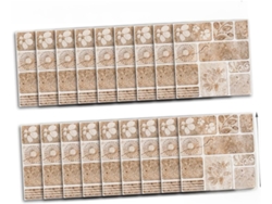 18 Pegatinas Que Imitan Azulejos, Resistentes Al Aceite Y Al Calor.