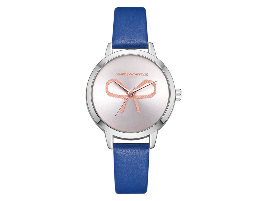 Reloj De Pulsera De Cuarzo Para Mujer Lvpai P716 Con Correa De Pu, Estilo Sencillo, Azul.
