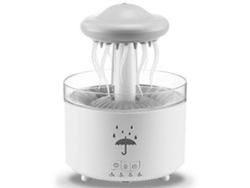 Difusor de aceites esenciales Rosewell de 3 núcleos con agua viva giratoria, luz LED, control remoto y humidificador de aromaterapia.