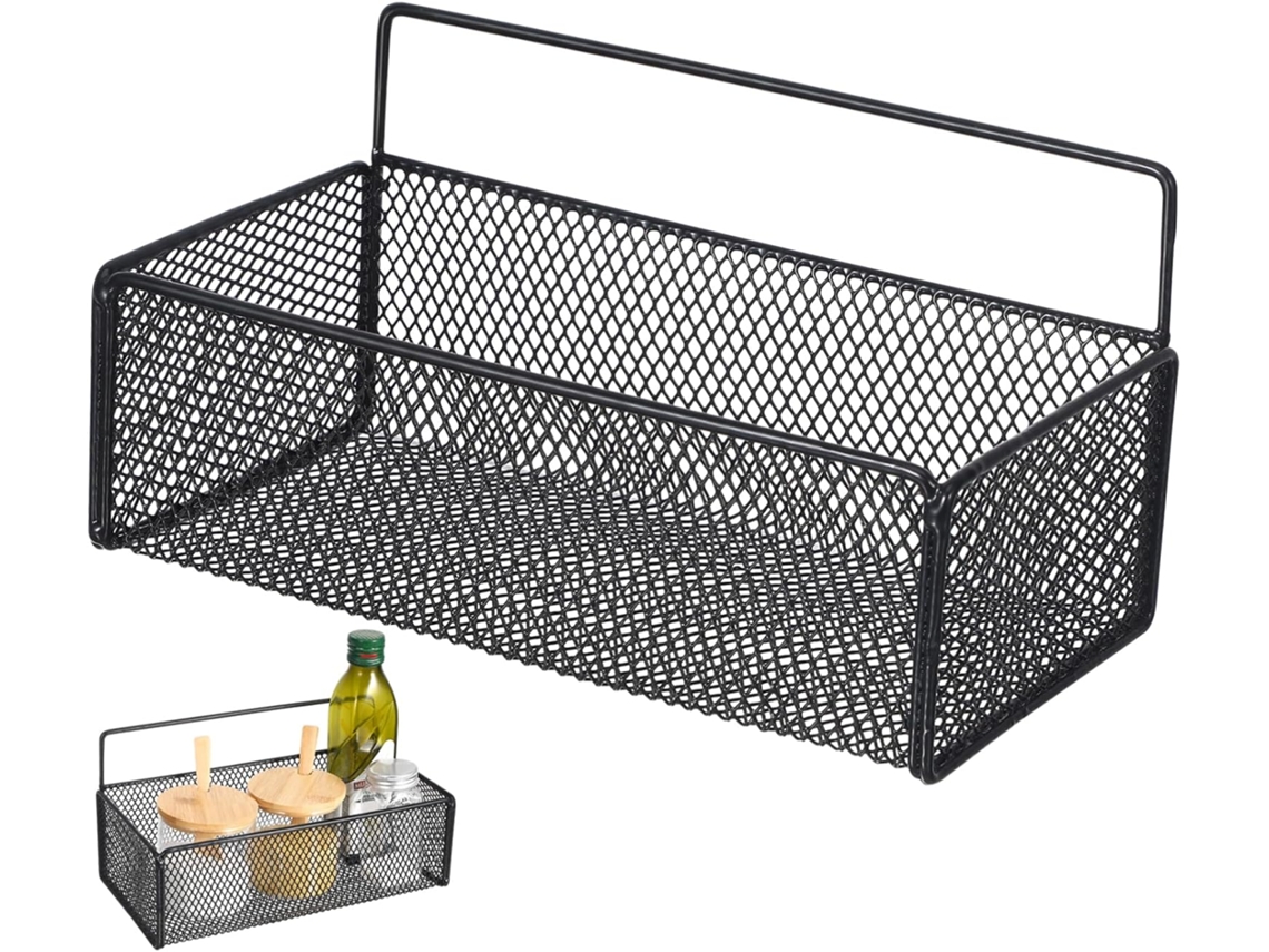 Juego de 1 soporte de pared para baño, organizador de cocina multifuncional, soporte Gokoco