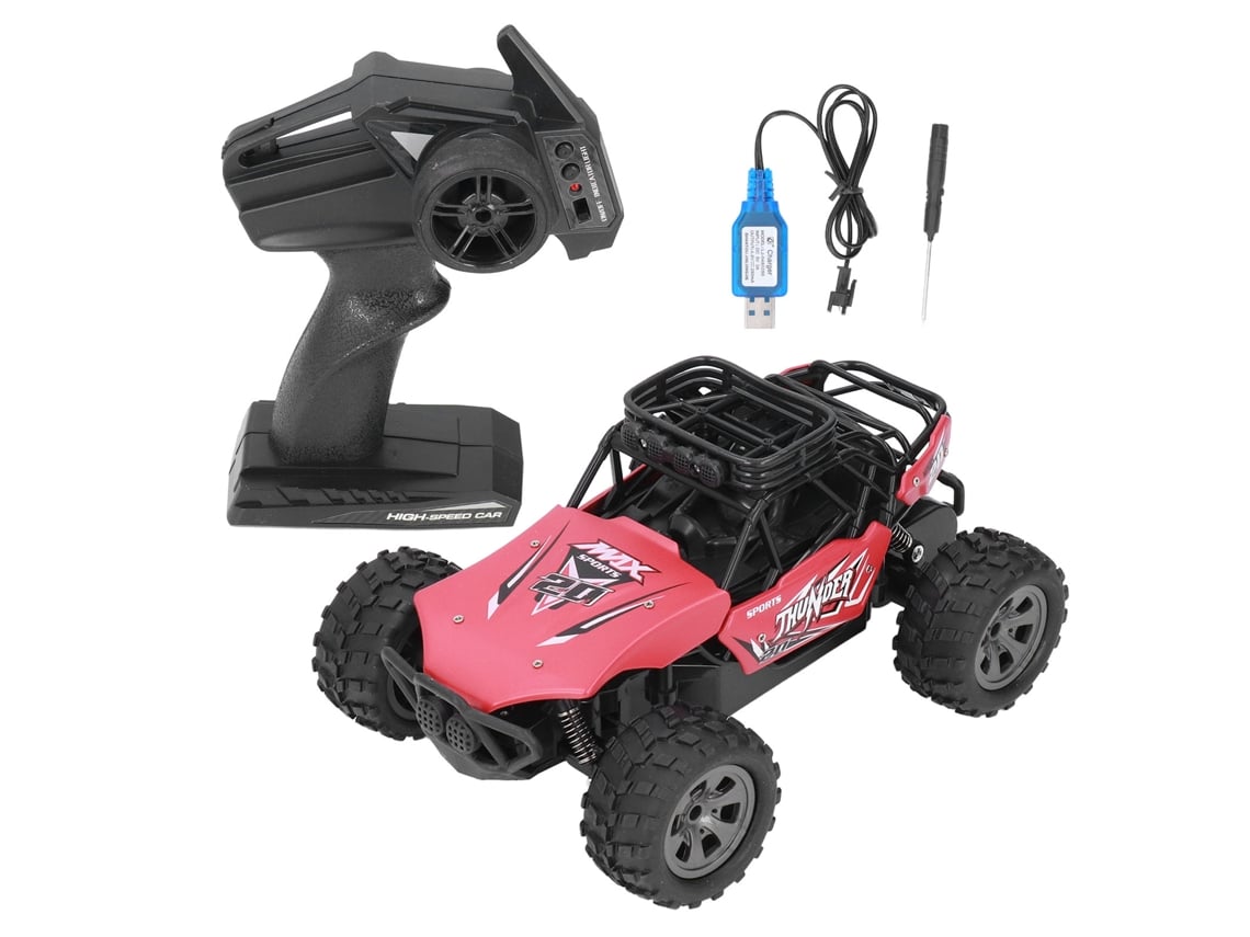 Ats-coche Rc 1:18 Camión De Control Remoto Inalámbrico 2.4g Recargable Usb Con Controlador Regalo Para Niños Y Adultos