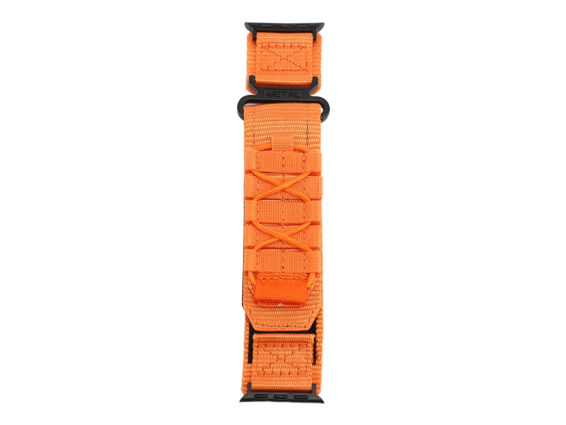 Correa de nailon naranja para reloj Series 10 SE de 38/40/41 mm con cierre metálico