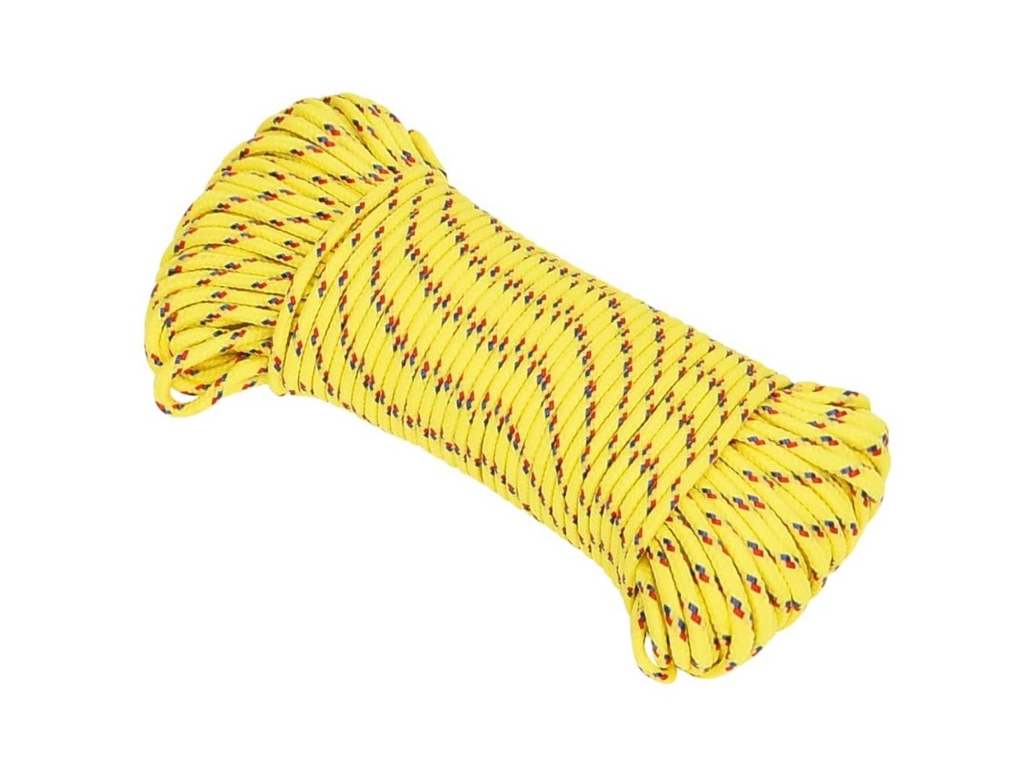 Cuerda De Barco Polipropileno Amarillo 5 Mm 500 M