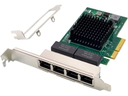 Tarjeta De Red Para Servidor Pci-e X4 Bcm5719, Adaptador Gigabit Ethernet Rj45 De 4 Puertos