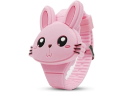 Relógio Digital Infantil Fofo, Relógio De Pulso Infantil Em Formato De Coelho, Com Led, Design Moderno Em Silicone E Formato De Animal, Em Format