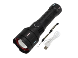 Rebe-linterna Led Ultra Brillante 10000lm Recargable Zoom Resistente Al Agua Antorcha Portátil Para Camping Emergencias