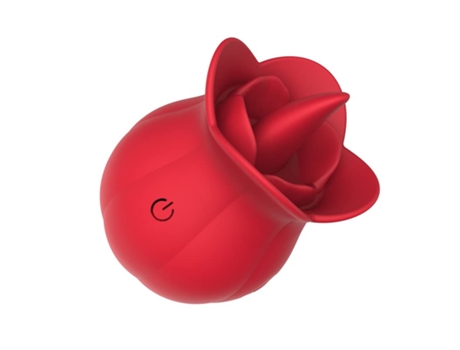 Vibrador sexual para lamer la lengua rosa con 10 modos para mujeres (rojo) VEANXIN