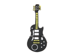 Memoria Usb Portátil En Forma De Guitarra Animada Flash Disk De 128gb