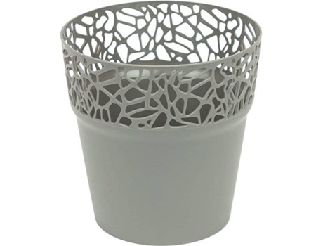 Maceta PROSPERPLAST Naturo (Gris - 12 x 12 x 12.2 cm)