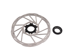 Disco De Freno Para Bicicleta De 180 Mm, Acero Inoxidable Y Aleación Ligera, Diseño Hueco, Compatible Con Bujes Con Bloqueo.