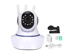 Cámara De Seguridad Inalámbrica Para El Hogar Hd Con Visión Nocturna, Control Remoto Móvil Wi-fi Y Enchufe Estadounidense