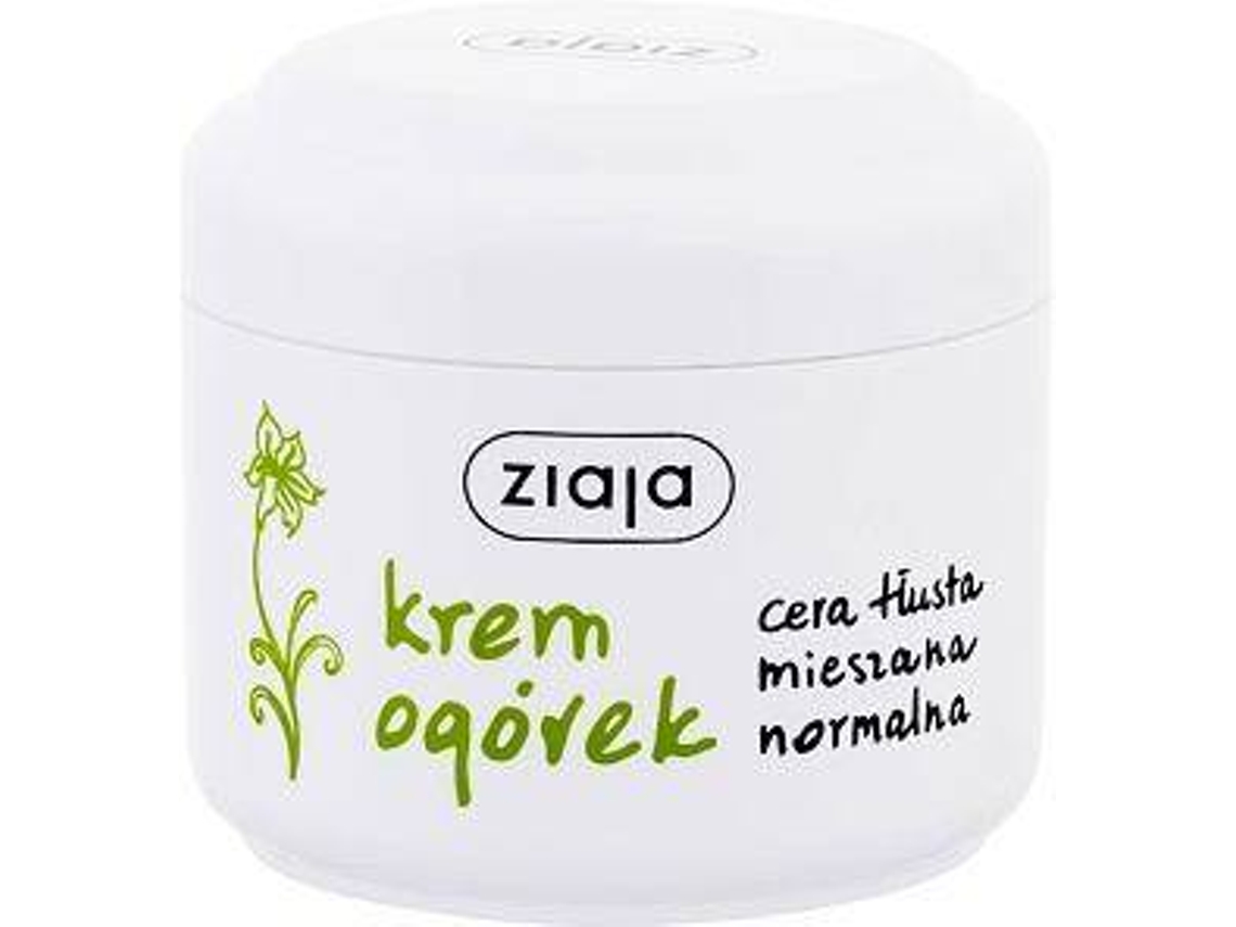 Crema Facial ZIAJA Cucumber Moisturizing And Soothing Cream With Vitamin A A E (100ml)