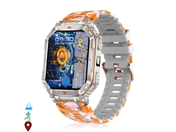 Reloj inteligente Kr92 con llamadas Bluetooth, GPS, herramientas de exploración, monitor de frecuencia cardíaca, chat GPT y más de 100 modos deportivos.