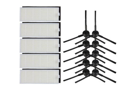 615Gw Robot aspirador Cepillo Lateral filtro Hepa para Iboto Smart X 615Gw Aqua Aspiradora Robótica piezas del filtro Accesorios