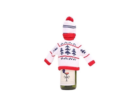 2Pcs Christmas Wine Bottle Covers Bag Christmas Party Home Decor