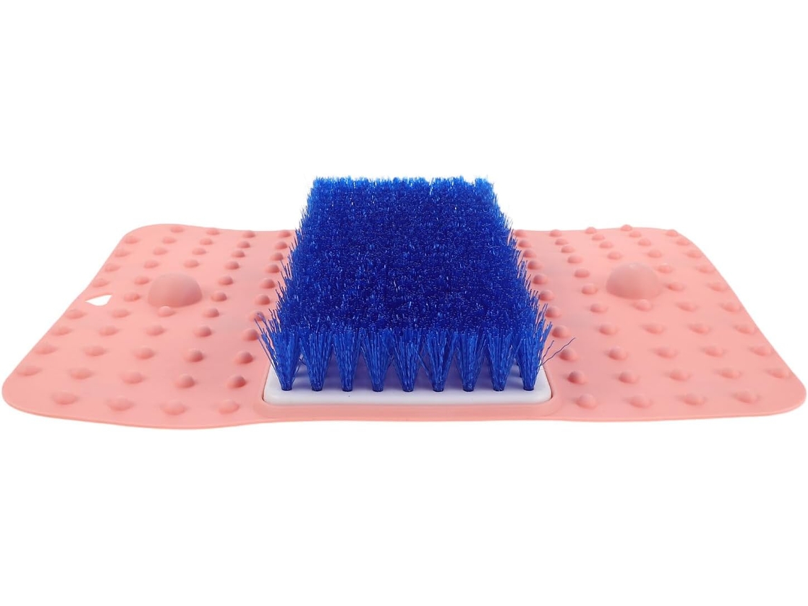 Tapis De Bain Con Brosse Y Massage Par Points Acupuncture Antidérapant Para Douche Y Exfoliant