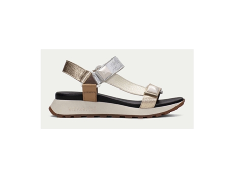 Sandalias de Mujer para Deporte HISPANITAS Piel Plateado (39)