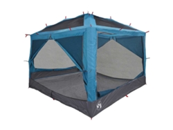 Tienda Interior Para 7 Personas Azul Y Gris 300 X 300 X 250 Cm