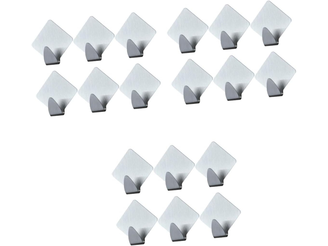 Juego de 18 ganchos de diamante en acero inoxidable CHABERLU