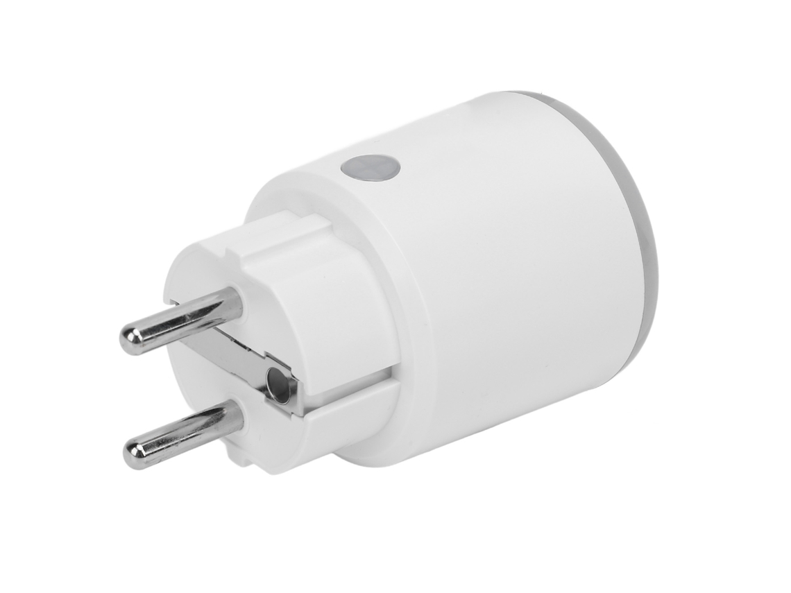 Enchufe inteligente Wifi con medidor de 16 A, control por voz y remoto para electrodomésticos.
