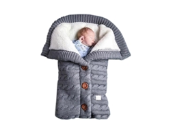 Saco De Dormir Para Bebé, Manta Gruesa Y Cálida Para Invierno, Apto Para Bebés De 0 A 12 Meses, Gris, Czhhmart