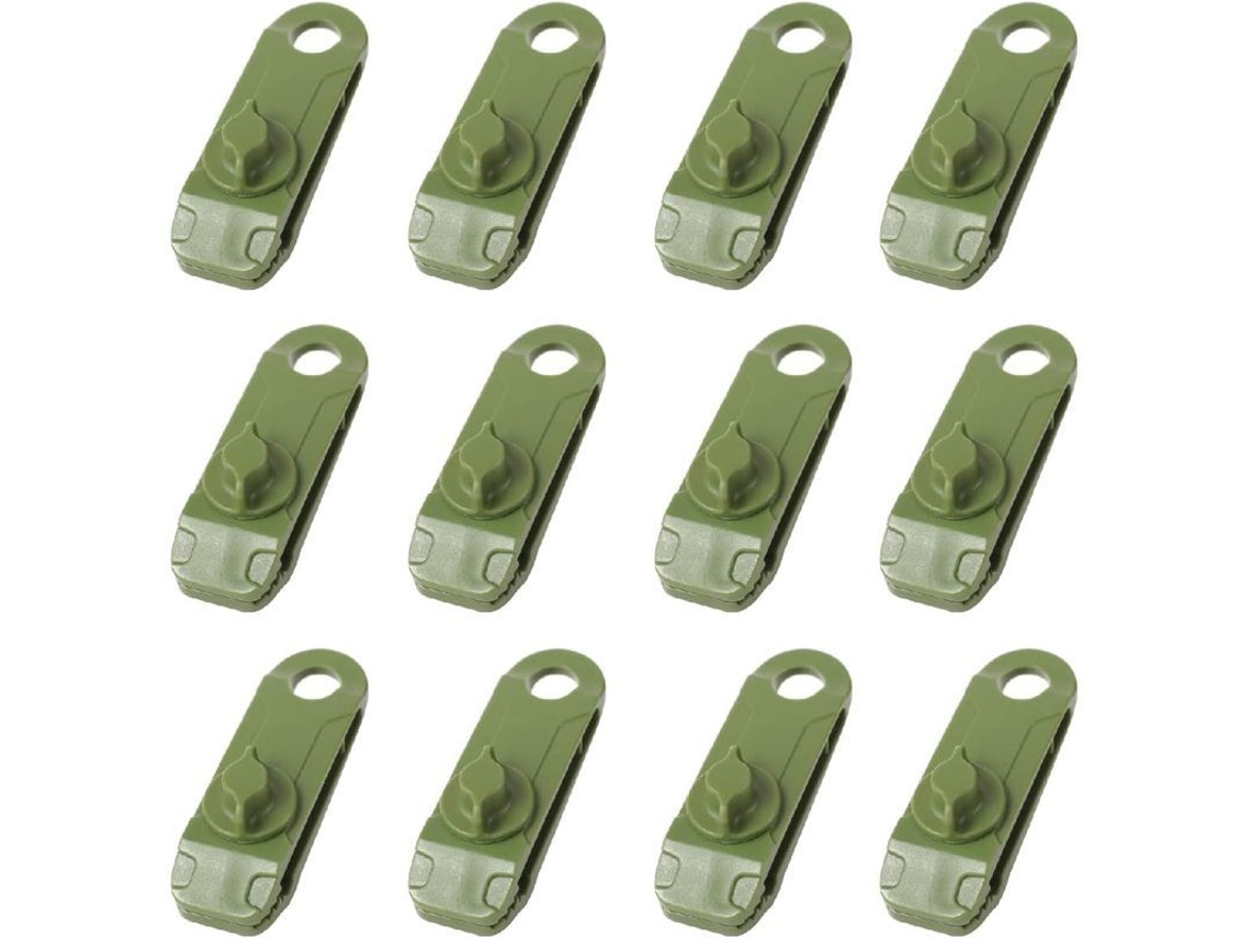 2026-linjou 12 Clips De Plástico Para Tienda De Campaña, Pinzas Pequeñas Con Cremallera Inversa Para Toldos, Jardín Y Actividades Al Aire Libre