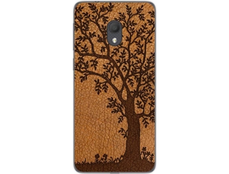 Carcasa Alcatel 1C (2019) TUMUNDOSMARTPHONE Cuero 03 Multicolor