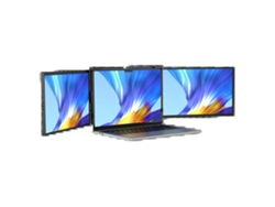 Monitor portátil, diseño desmontable, resolución 2K HD, triple pantalla, enchufe europeo, OEM