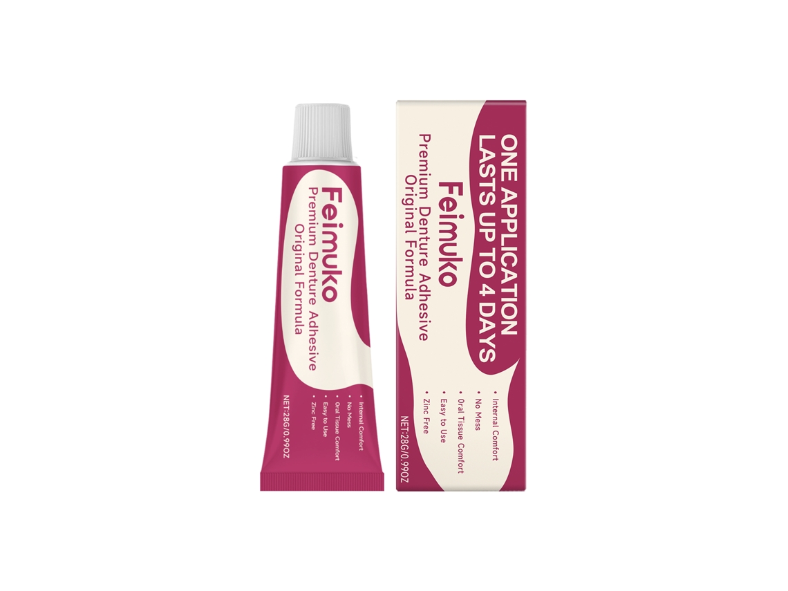 Adhesivo Para Prótesis Dentales Feimuko - Ajuste Cómodo Y Duradero Para Cuidado Estético Diario