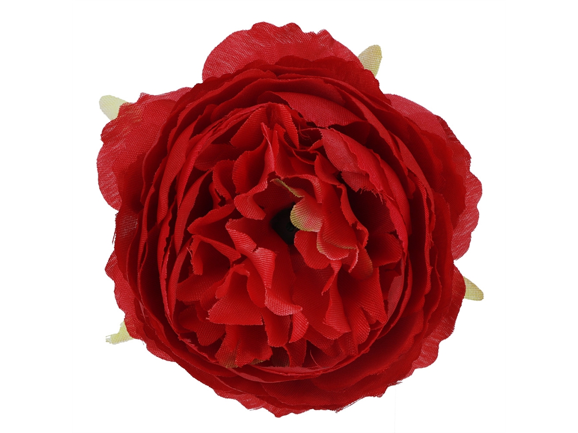 10 flores artificiales para bodas y decoración del hogar, rojas