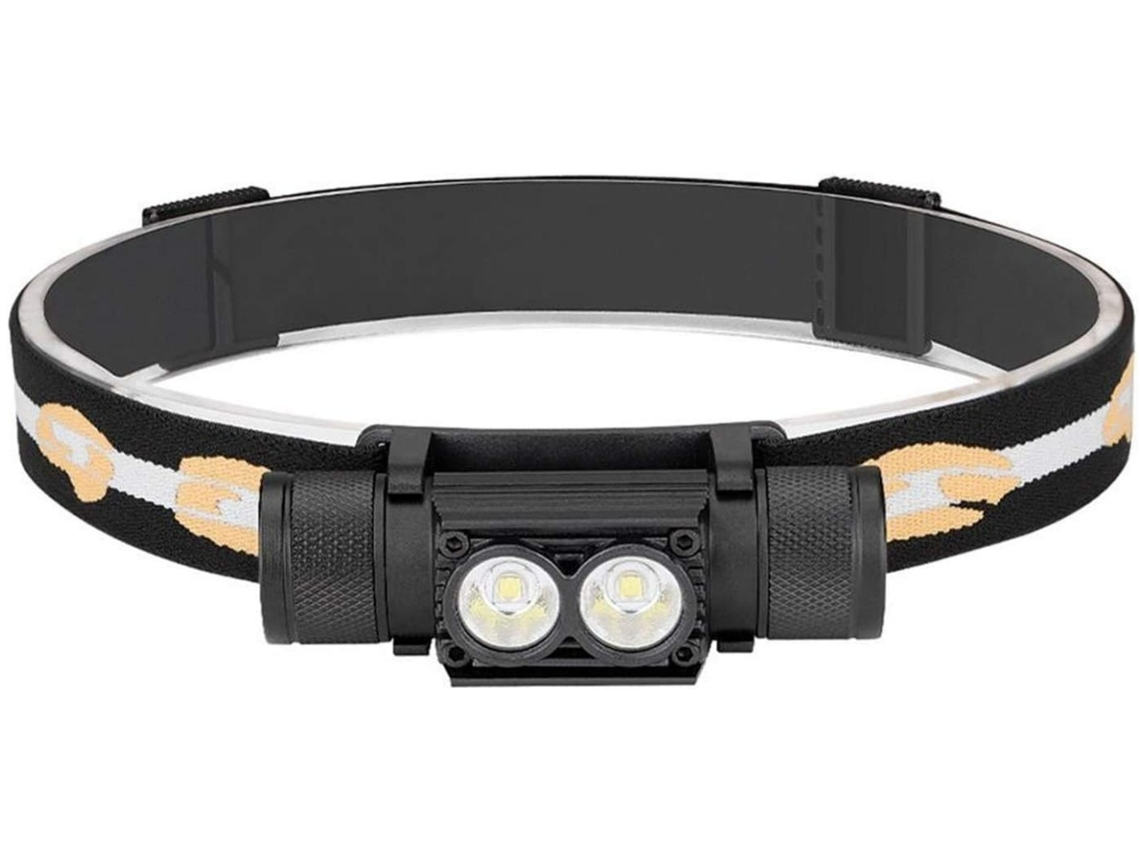 Mini Lámpara De Cabeza 3 Modos Impermeable Cob Led Linterna Faro Linterna Linterna (negro)