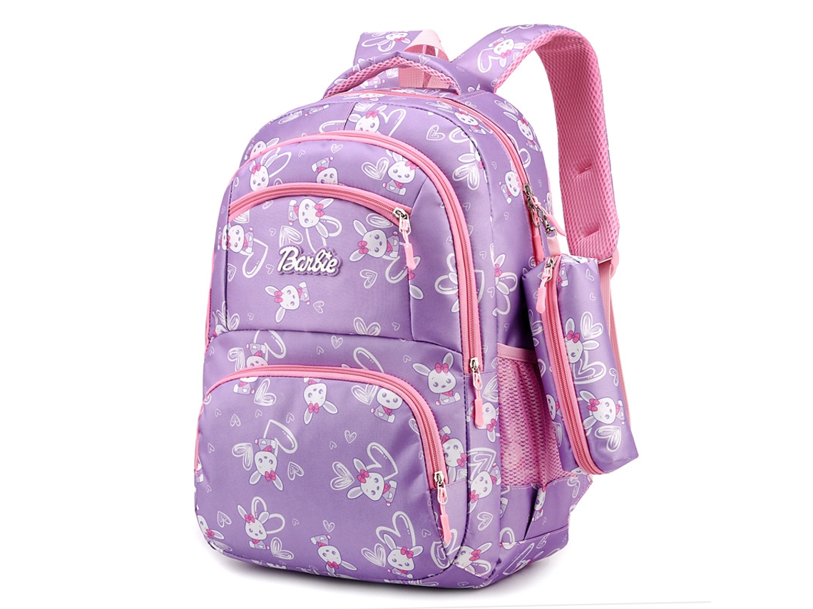 Estuche de dos piezas para lápices, mochila escolar, mochila para estudiantes, morado
