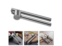 Prensa de ajos, pelador y exprimidor Rosewell de acero inoxidable con cepillo: utensilio de cocina multifuncional