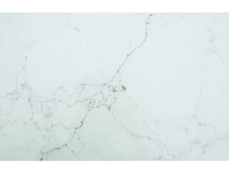 vidaXL Tablero de mesa vidrio templado diseño mármol blanco 100x62 cm
