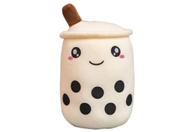 2026-muñeco De Peluche De Té De Burbujas Con Cara Sonriente 24/35/50/70cm Material Suave Decoración Regalo 35 Cm Blanco