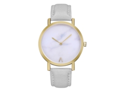Reloj De Pulsera De Mujer Zhoulianfa Con Correa Pu Simple Dial Redondo Cuarzo Gris