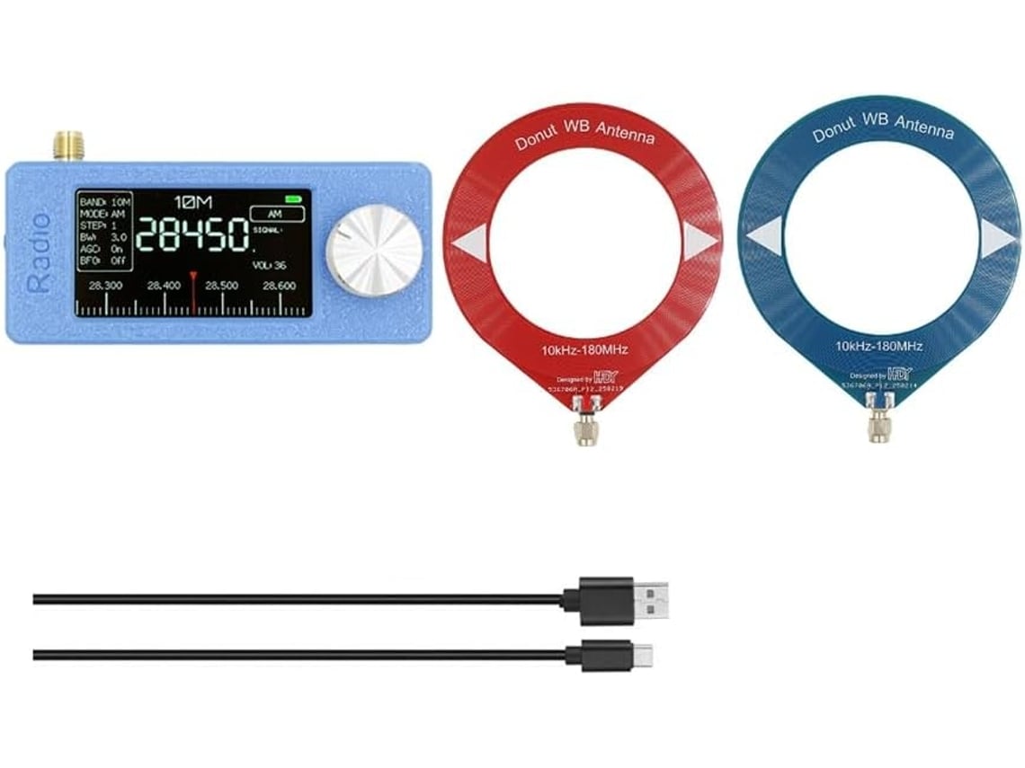 Radio Portátil Si4732 De 10 Khz A 180 Mhz, Mini, De Bolsillo, Lsb, Usb, Am, Fm, Receptor Multibanda Con Antena.