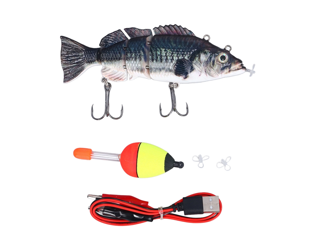 Danu26-señuelo Eléctrico De Pesca Con Nado Robótico Recargable Usb, Swimbait Multijuntas Para Agua Dulce Y Salada